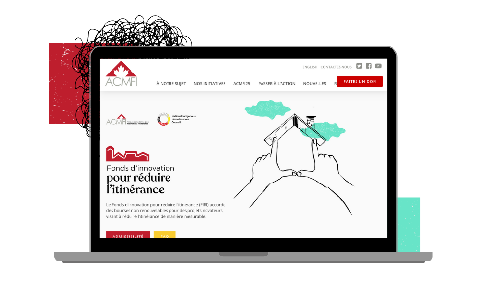 Laptop with FIRI webpage